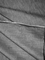 Chambray Black Denim Optik Baumwolle Jeansstoff