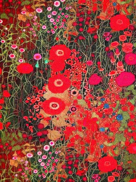 Viskose Jersey Print -Red Flower Connection- Stenzo Viskosejersey