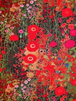 Viskose Jersey Print -Red Flower Connection- Stenzo...