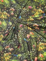 Baumwolljersey -Abendpfau- Jerseyprint von Stenzo Fabrics