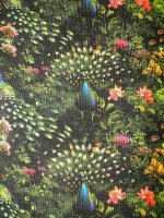 Baumwolljersey -Abendpfau- Jerseyprint von Stenzo Fabrics