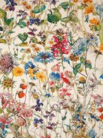 Liberty Fabrics WILD FLOWERS Multicolour-Ecru Tana Lawn® Classic