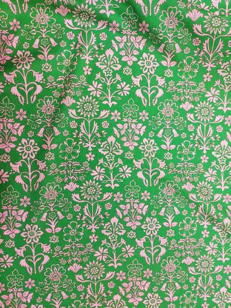 Liberty Fabrics MARLOW MONO Grün-Zartrosa Tana Lawn® Baumwollbatist
