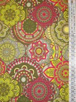 Sweat Jersey -Oriental Mandala- Baumwollsweat brushed