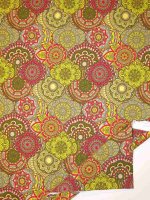 Sweat Jersey -Oriental Mandala- Baumwollsweat brushed