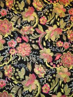 Viskose Elastikjersey -Indian Midnight Garden- weich & fließend