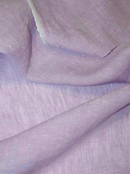 Bicolor Leinen -Sommerflieder–  Reines Leinen Flieder-Weiß meliert