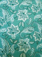 Viskose Elastikjersey -Paisley Petrol- weich &...
