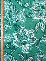 Viskose Elastikjersey -Paisley Petrol- weich & fließend