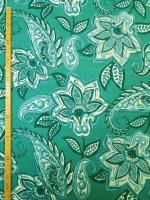 Viskose Elastikjersey -Paisley Petrol- weich & fließend