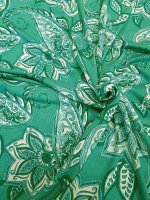 Viskose Elastikjersey -Paisley Petrol- weich & fließend