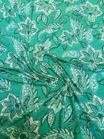 Viskose Elastikjersey -Petrol Paisley- weich & fließend