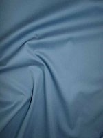 Baumwolle-Seide Stretchsatin Taubenblau RESTCOUPON 130cm...