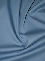 Baumwolle-Seide Stretchsatin Taubenblau RESTCOUPON 130cm...