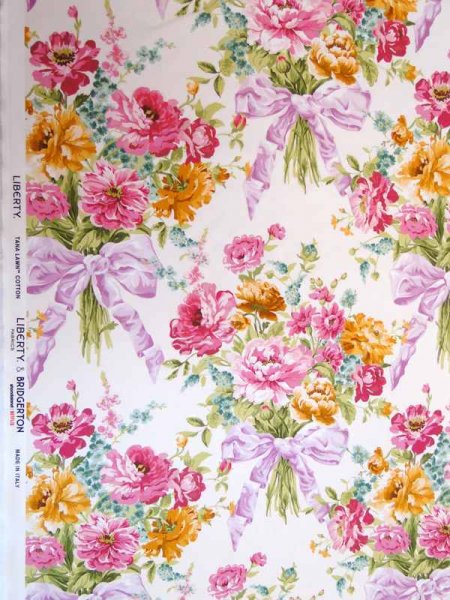 Liberty Fabrics & Bridgerton Bow Bouquet Rosé Tana Lawn® Cotton