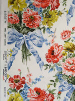 Liberty Fabrics & Bridgerton Bow Bouquet Rot-BlauTana Lawn® Cotton