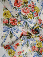 Liberty Fabrics & Bridgerton Bow Bouquet Rot-BlauTana Lawn® Cotton