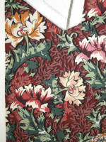 Baumwollstretch -Rossa Botanica– Italienischer Hosenstretch