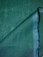 Feinleinen Dunkelpetrol – Italienisches Sommerleinen garngefärbt