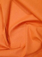 Linen Look Stretch -Mandarino– Italienischer Baumwolle-Leinen-Stretch