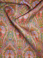 Leinen Piqué -Giardino Jaipur-– Ornament Print aus Italien