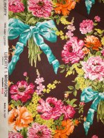 Liberty Fabrics & Bridgerton Bow Bouquet -PFLAUME-ROSÉ-PETROL- Tana Lawn® Cotton