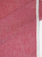 Leinen-Viskose Lampone-Bianco – italienischer...