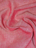 Leinen-Viskose Lampone-Bianco – italienischer Bicolor-Sommerstoff