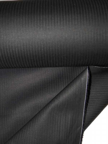 Baumwollstoff -Righe-Nero- Jacquard Fischgrat Streifen Italien