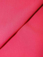 Seide-Baumwolle Crêpe -FUCHSIA PINK- italienisches Feingewebe