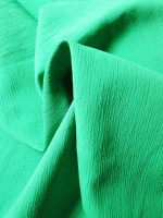 Seide-Baumwolle Borkenkrepp -SEAGREEN- italienisches Feingewebe