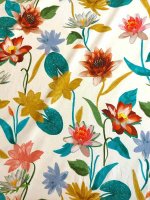 Baumwollstretch Seerosen-Ottoman Italienisches Ripsgewebe