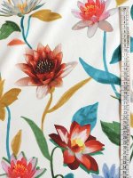 Baumwollstretch Seerosen-Ottoman Italienisches Ripsgewebe