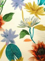 Baumwollstretch Seerosen-Ottoman Italienisches Ripsgewebe