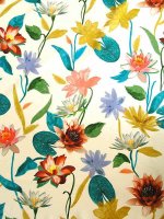 Baumwollstretch Seerosen-Ottoman Italienisches Ripsgewebe