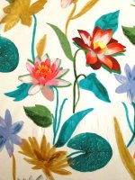 Baumwollstretch Seerosen-Ottoman Italienisches Ripsgewebe