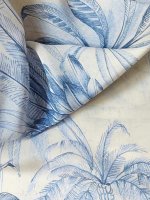 Crepe de Chine -Palme di Polvere- Seidenprint Italien