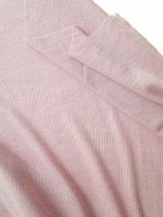 Merinowolle–Seide Interlock Jersey Dusty-Mauve Melange