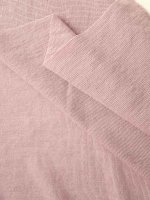 Merinowolle–Seide Interlock Jersey Dusty-Mauve Melange
