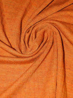 Merinowolle–Seide Interlock Jersey Harvest-Melange - Feine Linien Struktur
