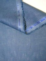 Feinleinen -Blu Ardesia- Puro Lino Reinleinen aus Italien
