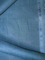 Feinleinen -Blu Ardesia- Puro Lino Reinleinen aus Italien