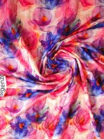 Viskose Elastikjersey -Sommerhauch Lilac- Digitalprint Designed by Stenzo