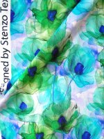 Viskose Elastikjersey -Wasserhauch- Digitalprint Designed by Stenzo