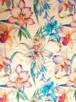 Viskose Elastikjersey -Giardino Botanico- Digitalprint Designed by Stenzo