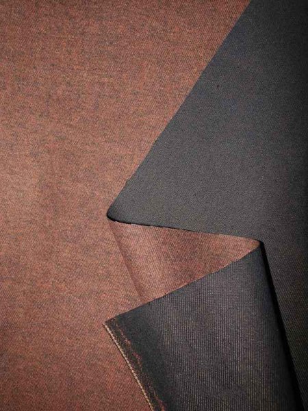 Autumn Denim - zweifarbiger Baumwolldenim Schieferbraun-Herbstlaub