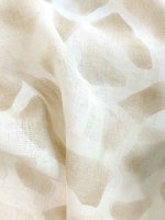 Feinleinen Print -Giraffa Bianca- Puro Lino aus Italien