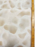 Feinleinen Print -Giraffa Bianca- Puro Lino aus Italien