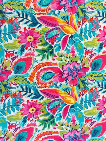 Baumwolle Elastikjersey -Blooming Summer- Digitalprint Designed by Stenzo
