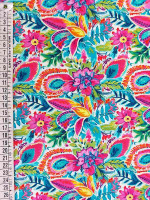 Baumwolle Elastikjersey -Blooming Summer- Digitalprint Designed by Stenzo